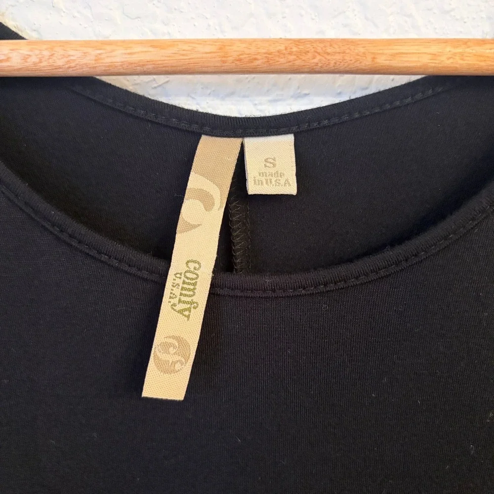 Comfy USA Tunic Top Womens S Modal Stretch Jersey Knit USA Basic Minimalist‎ Tee